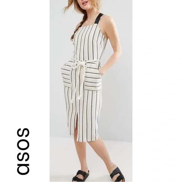 black dressy midi dress Roberta Black Slit Midi Dress